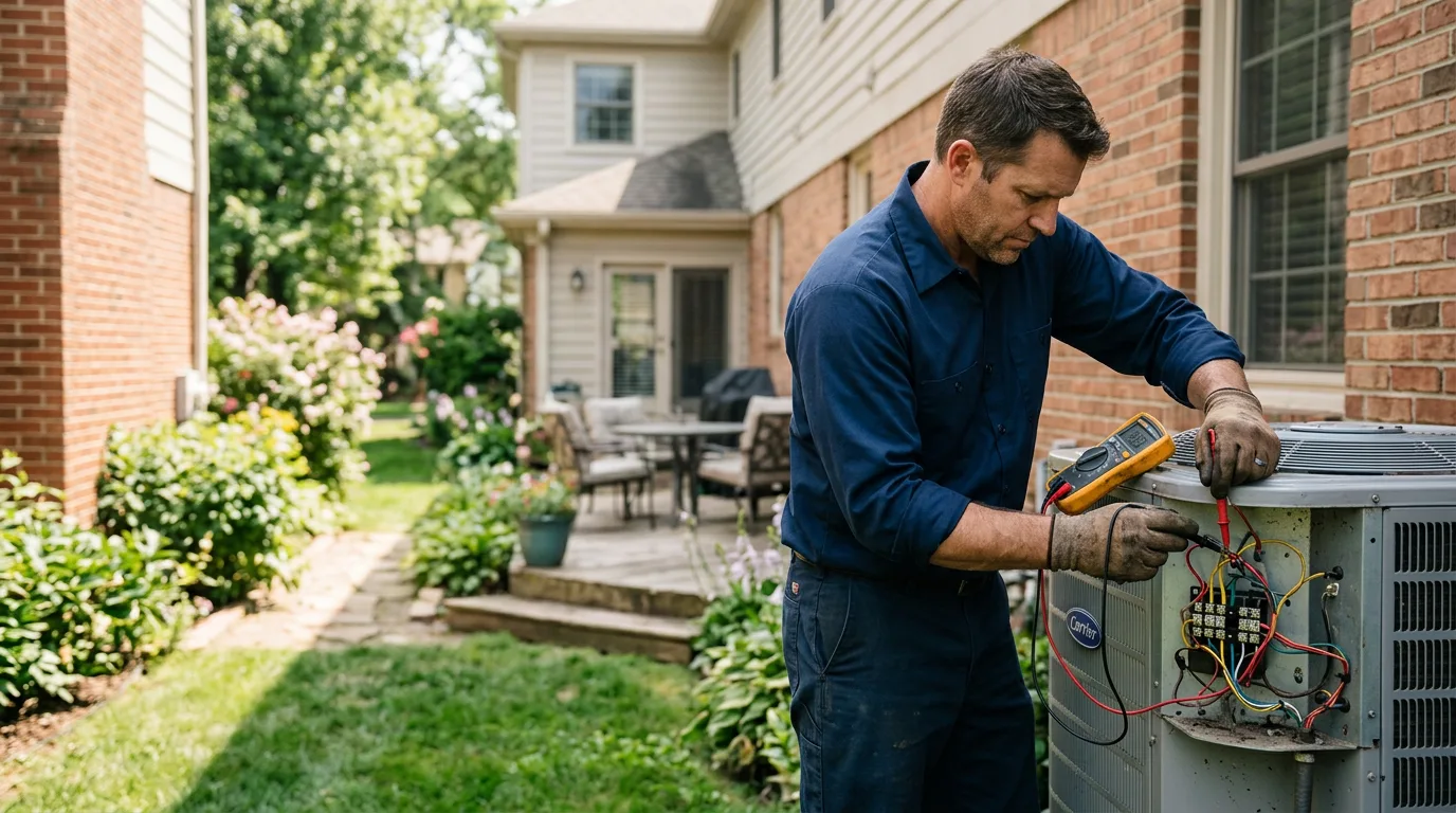 HVAC technician working near Burbank, WA